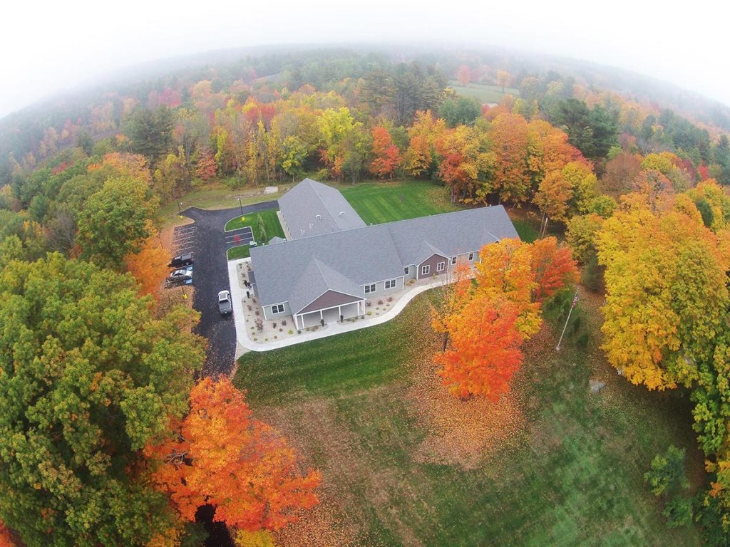 Beaver Lake Home Aerial View