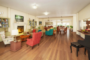 The interior of Johnson Creek Village